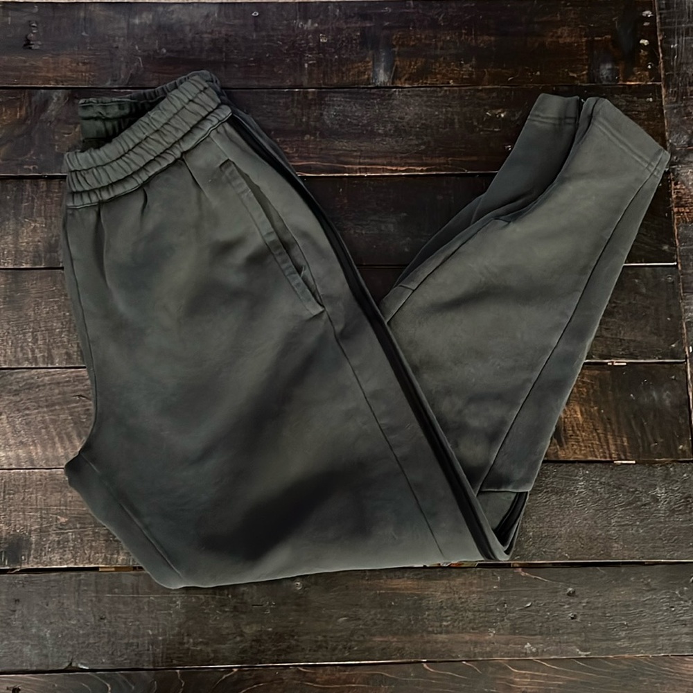 Hunter green sweatpants size small by adidas